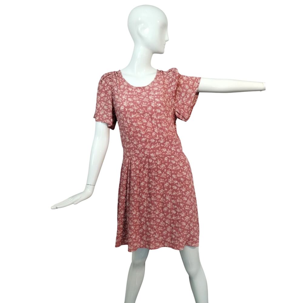 Mi Ami Francesca's size XL Floral Feminine Dainty  Romantic Open Back Mini Dress - Picture 5 of 10